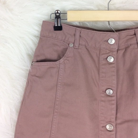 Topshop | button down mini skirt - Picture 10 of 10